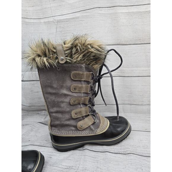 Sorel Joan of Arctic Snow Brown Waterproof Leather Women's Boots NL1540 Size 9 - Picture 9 of 15